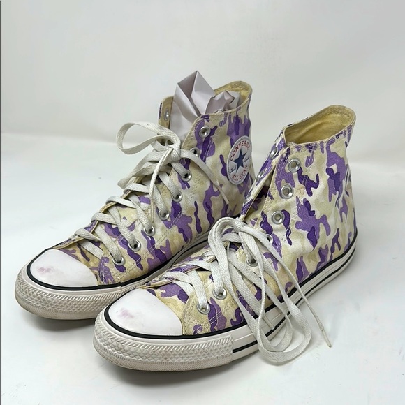 Converse Purple Camo Size 9 Men’s. 11 women’s - Picture 1 of 8